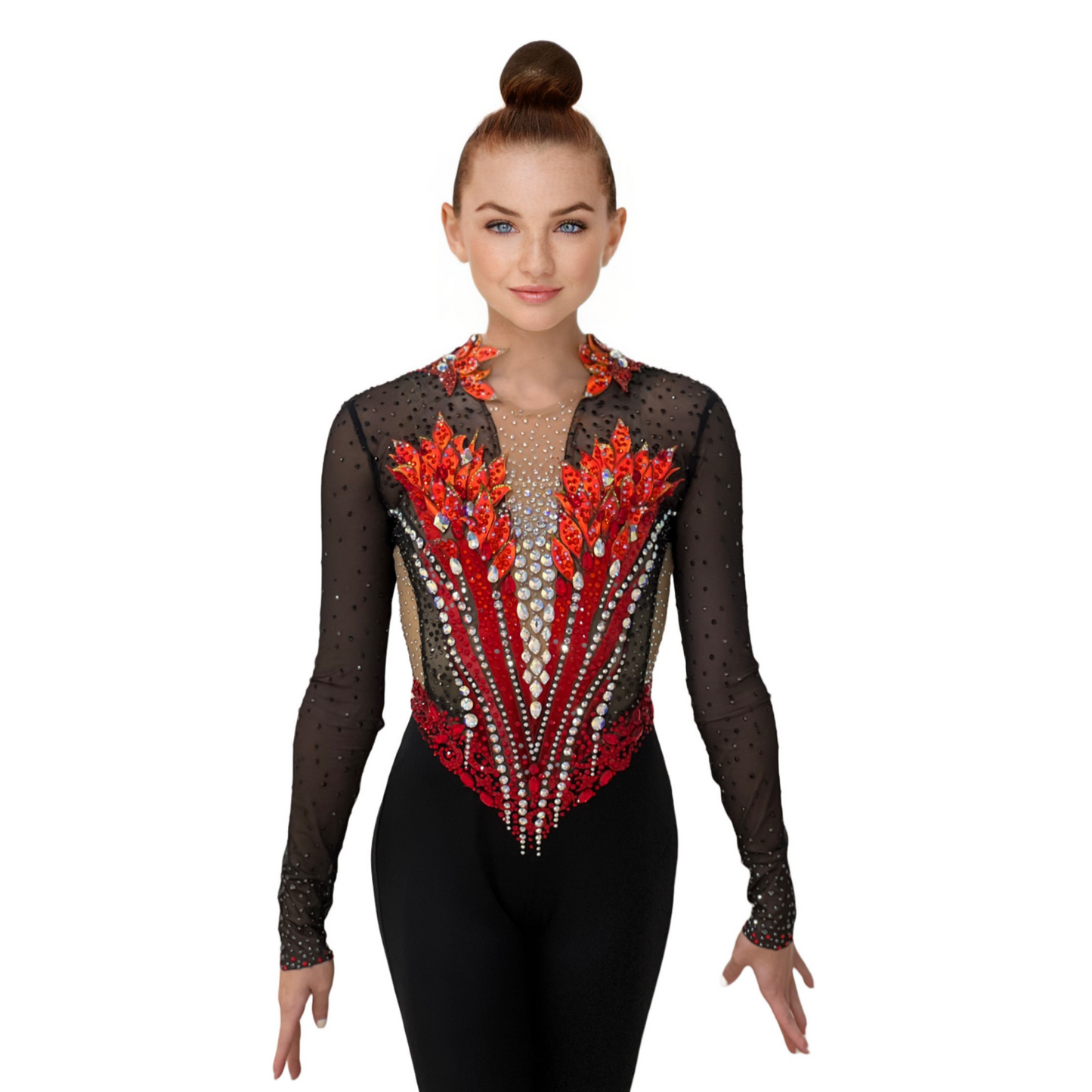 Fire Rhythmic Gymnastics Unitard